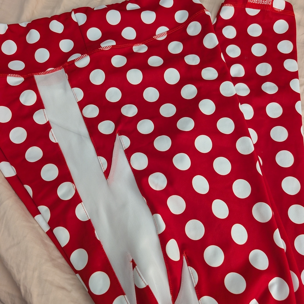 Red Polka Dot Leggings